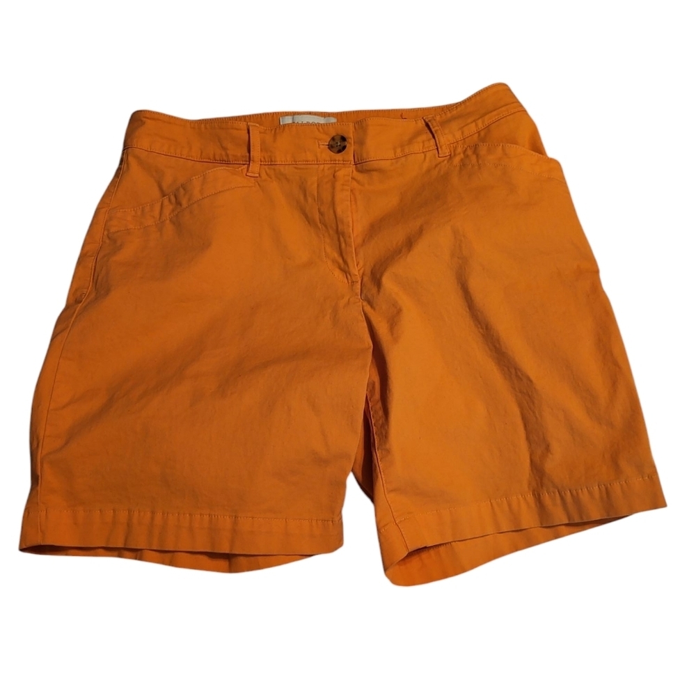 Talbot's Women's Orange Shorts, Size 8, 7" Inseam, Like New